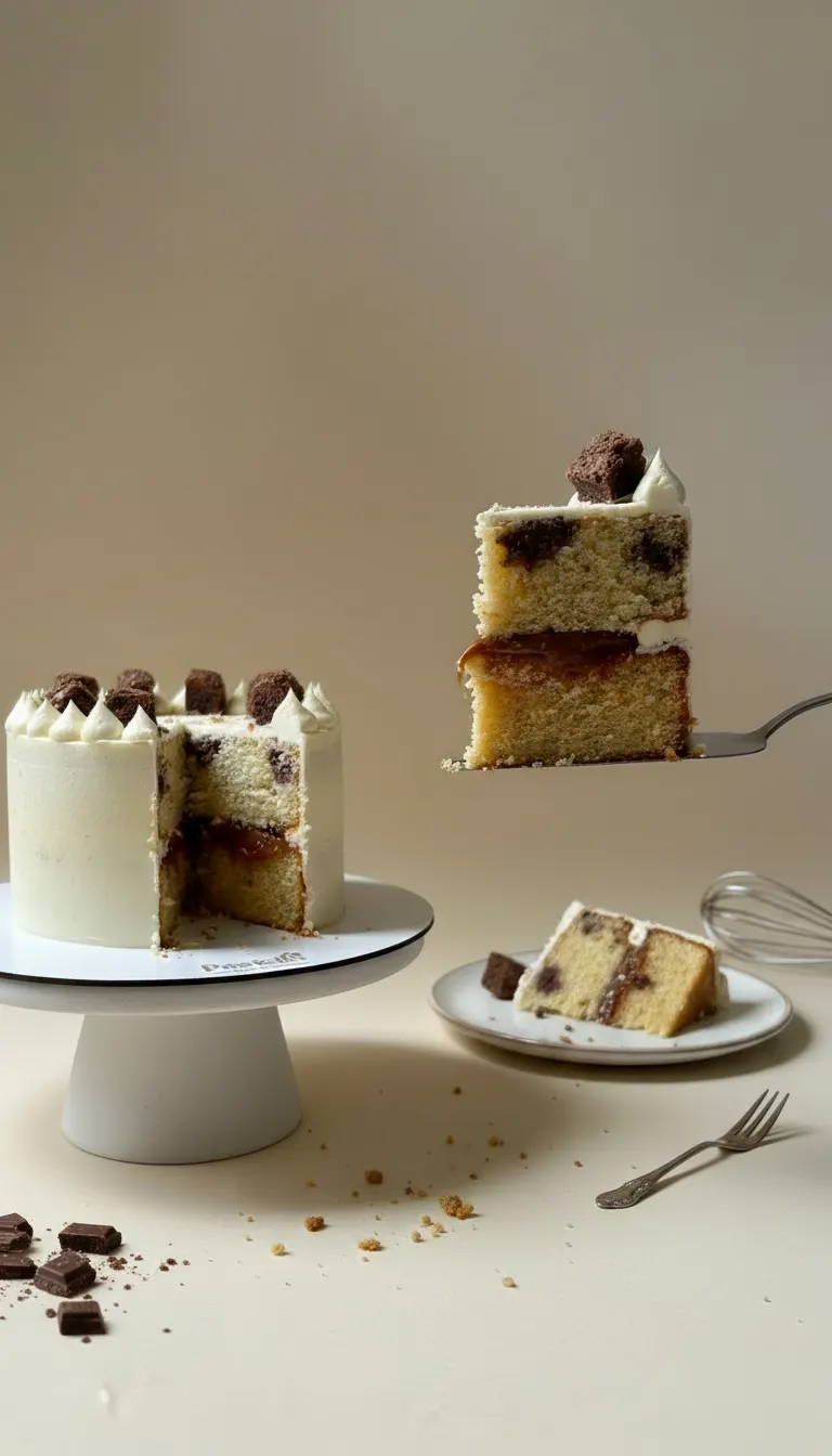 Torta casera de vainilla con arequipe