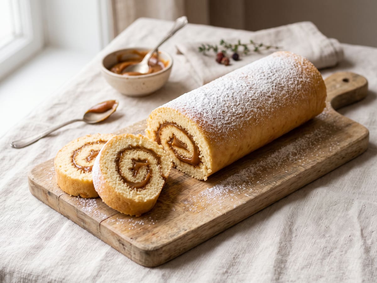 Brazo de reina cortado mostrando la espiral del relleno
